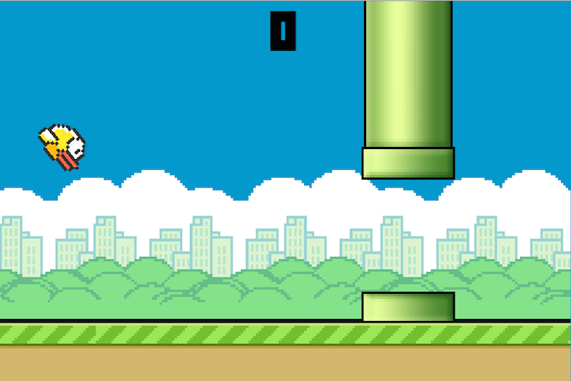 Clumsy Bird gameplay