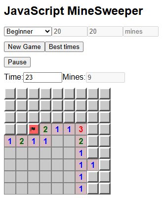 The new 1 at row 7, column 8 appeared after revealing the square proved safe by the lower clues.